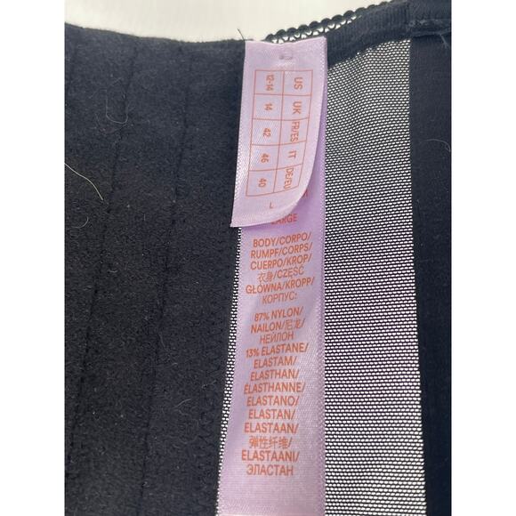 Savage X Fenty by Rihanna Lace Bustier Underwire Bra Black Size Large Sexy‎ - Picture 4 of 5